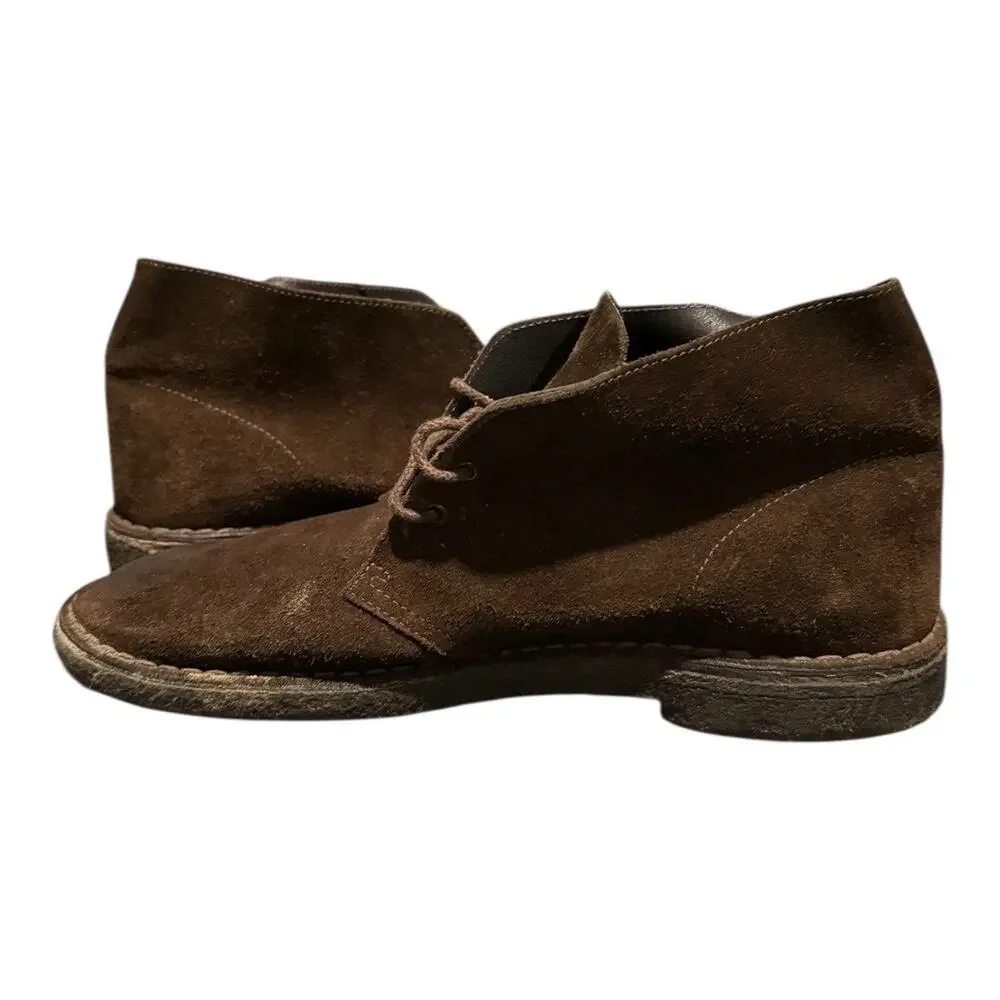 Clarks Original Chukka Men's Size 12 M Brown Suede CasualCrepe Sole Boot Lace Up